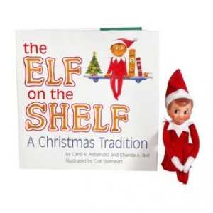 Carrie On Parenting: An Ill-Placed Elf on the Shelf Display